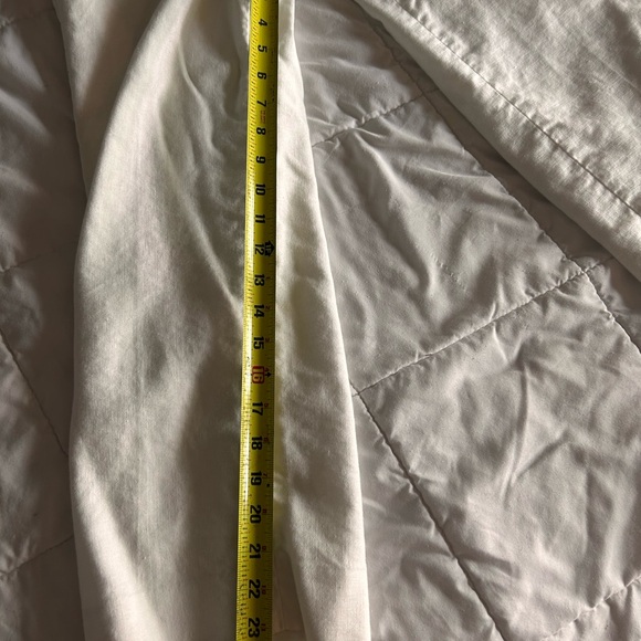 JCrew cropped white linen pants size 2. - Picture 9 of 10